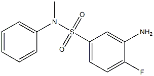 3-amino-4-fluoro-N-methyl-N-phenylbenzene-1-sulfonamide Structure