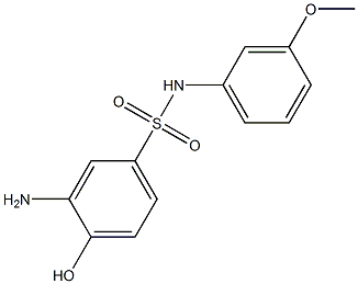 3-amino-4-hydroxy-N-(3-methoxyphenyl)benzene-1-sulfonamide|