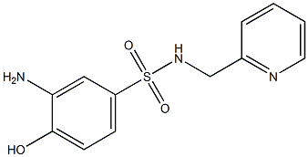 3-amino-4-hydroxy-N-(pyridin-2-ylmethyl)benzene-1-sulfonamide,,结构式