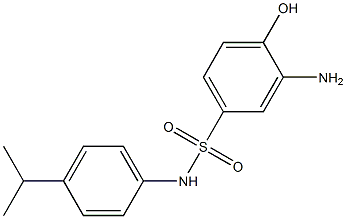 3-amino-4-hydroxy-N-[4-(propan-2-yl)phenyl]benzene-1-sulfonamide 化学構造式