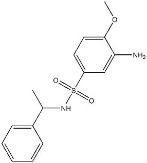 3-amino-4-methoxy-N-(1-phenylethyl)benzene-1-sulfonamide