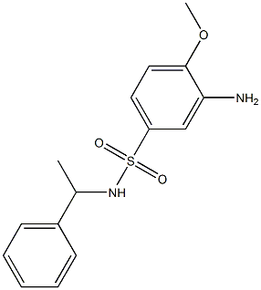  3-amino-4-methoxy-N-(1-phenylethyl)benzene-1-sulfonamide