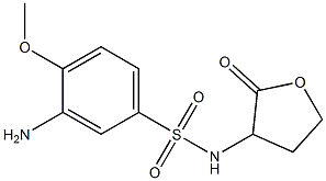 3-amino-4-methoxy-N-(2-oxooxolan-3-yl)benzene-1-sulfonamide 结构式