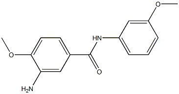 3-amino-4-methoxy-N-(3-methoxyphenyl)benzamide 结构式