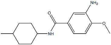 3-amino-4-methoxy-N-(4-methylcyclohexyl)benzamide Structure
