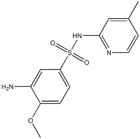 3-amino-4-methoxy-N-(4-methylpyridin-2-yl)benzene-1-sulfonamide 结构式