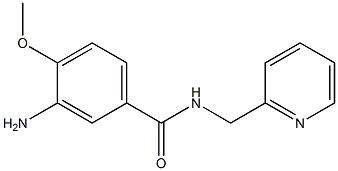 3-amino-4-methoxy-N-(pyridin-2-ylmethyl)benzamide Structure