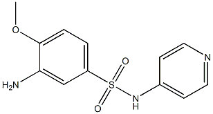 3-amino-4-methoxy-N-(pyridin-4-yl)benzene-1-sulfonamide 结构式
