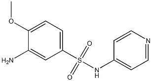 3-amino-4-methoxy-N-(pyridin-4-yl)benzene-1-sulfonamide Struktur