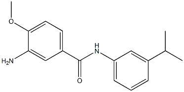 3-amino-4-methoxy-N-[3-(propan-2-yl)phenyl]benzamide,,结构式