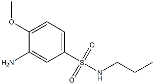 3-amino-4-methoxy-N-propylbenzene-1-sulfonamide 结构式