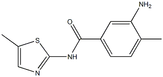 3-amino-4-methyl-N-(5-methyl-1,3-thiazol-2-yl)benzamide Structure