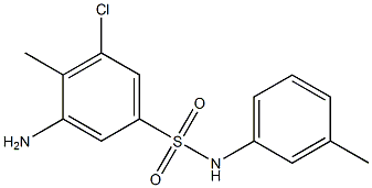  3-amino-5-chloro-4-methyl-N-(3-methylphenyl)benzene-1-sulfonamide