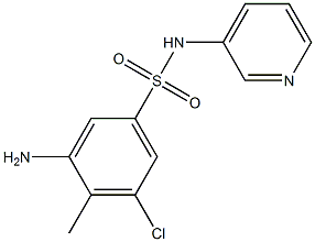 3-amino-5-chloro-4-methyl-N-(pyridin-3-yl)benzene-1-sulfonamide|