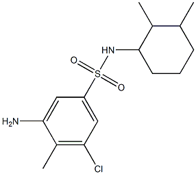 3-amino-5-chloro-N-(2,3-dimethylcyclohexyl)-4-methylbenzene-1-sulfonamide Structure