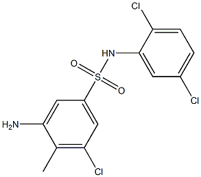  3-amino-5-chloro-N-(2,5-dichlorophenyl)-4-methylbenzene-1-sulfonamide