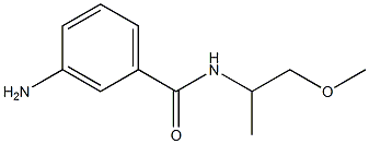 3-amino-N-(1-methoxypropan-2-yl)benzamide,,结构式