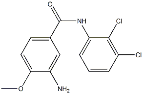 3-amino-N-(2,3-dichlorophenyl)-4-methoxybenzamide,,结构式