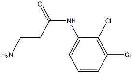 3-amino-N-(2,3-dichlorophenyl)propanamide 化学構造式