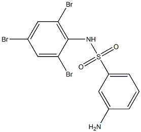 3-amino-N-(2,4,6-tribromophenyl)benzene-1-sulfonamide Structure