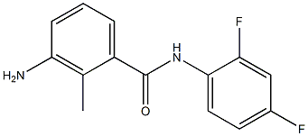 3-amino-N-(2,4-difluorophenyl)-2-methylbenzamide,,结构式