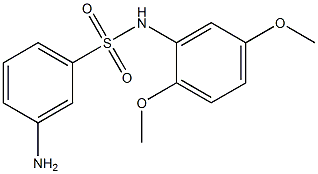 3-amino-N-(2,5-dimethoxyphenyl)benzene-1-sulfonamide 结构式