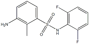  3-amino-N-(2,6-difluorophenyl)-2-methylbenzene-1-sulfonamide