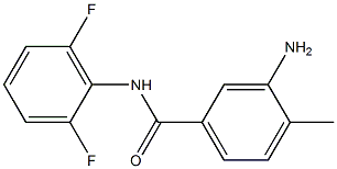 3-amino-N-(2,6-difluorophenyl)-4-methylbenzamide 结构式