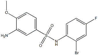 3-amino-N-(2-bromo-4-fluorophenyl)-4-methoxybenzene-1-sulfonamide