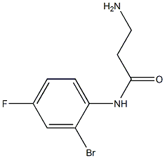 3-amino-N-(2-bromo-4-fluorophenyl)propanamide Structure