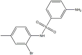 3-amino-N-(2-bromo-4-methylphenyl)benzene-1-sulfonamide