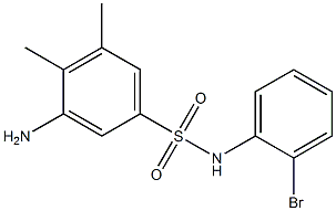  3-amino-N-(2-bromophenyl)-4,5-dimethylbenzene-1-sulfonamide