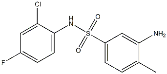 3-amino-N-(2-chloro-4-fluorophenyl)-4-methylbenzene-1-sulfonamide|