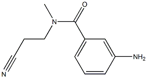 3-amino-N-(2-cyanoethyl)-N-methylbenzamide Structure
