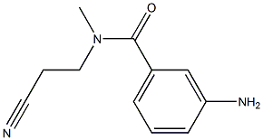 3-amino-N-(2-cyanoethyl)-N-methylbenzamide Struktur