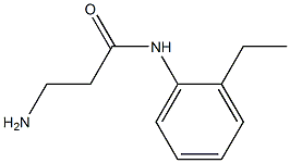 3-amino-N-(2-ethylphenyl)propanamide Structure