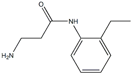 3-amino-N-(2-ethylphenyl)propanamide Struktur