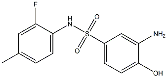 3-amino-N-(2-fluoro-4-methylphenyl)-4-hydroxybenzene-1-sulfonamide