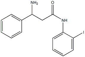 3-amino-N-(2-iodophenyl)-3-phenylpropanamide,,结构式