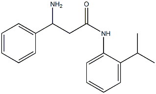 3-amino-N-(2-isopropylphenyl)-3-phenylpropanamide Structure