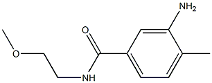 3-amino-N-(2-methoxyethyl)-4-methylbenzamide 结构式