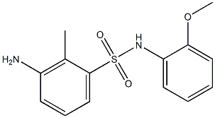3-amino-N-(2-methoxyphenyl)-2-methylbenzene-1-sulfonamide Structure