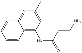 3-amino-N-(2-methylquinolin-4-yl)propanamide Struktur