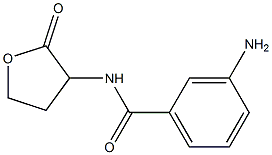 3-amino-N-(2-oxooxolan-3-yl)benzamide,,结构式