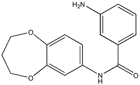 3-amino-N-(3,4-dihydro-2H-1,5-benzodioxepin-7-yl)benzamide,,结构式