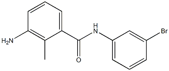 3-amino-N-(3-bromophenyl)-2-methylbenzamide,,结构式