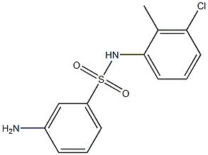 3-amino-N-(3-chloro-2-methylphenyl)benzene-1-sulfonamide 结构式