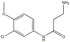 3-amino-N-(3-chloro-4-methoxyphenyl)propanamide Structure