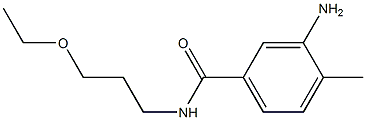 3-amino-N-(3-ethoxypropyl)-4-methylbenzamide Struktur