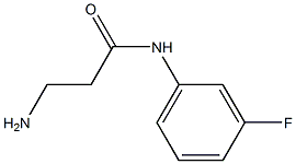 3-amino-N-(3-fluorophenyl)propanamide 结构式